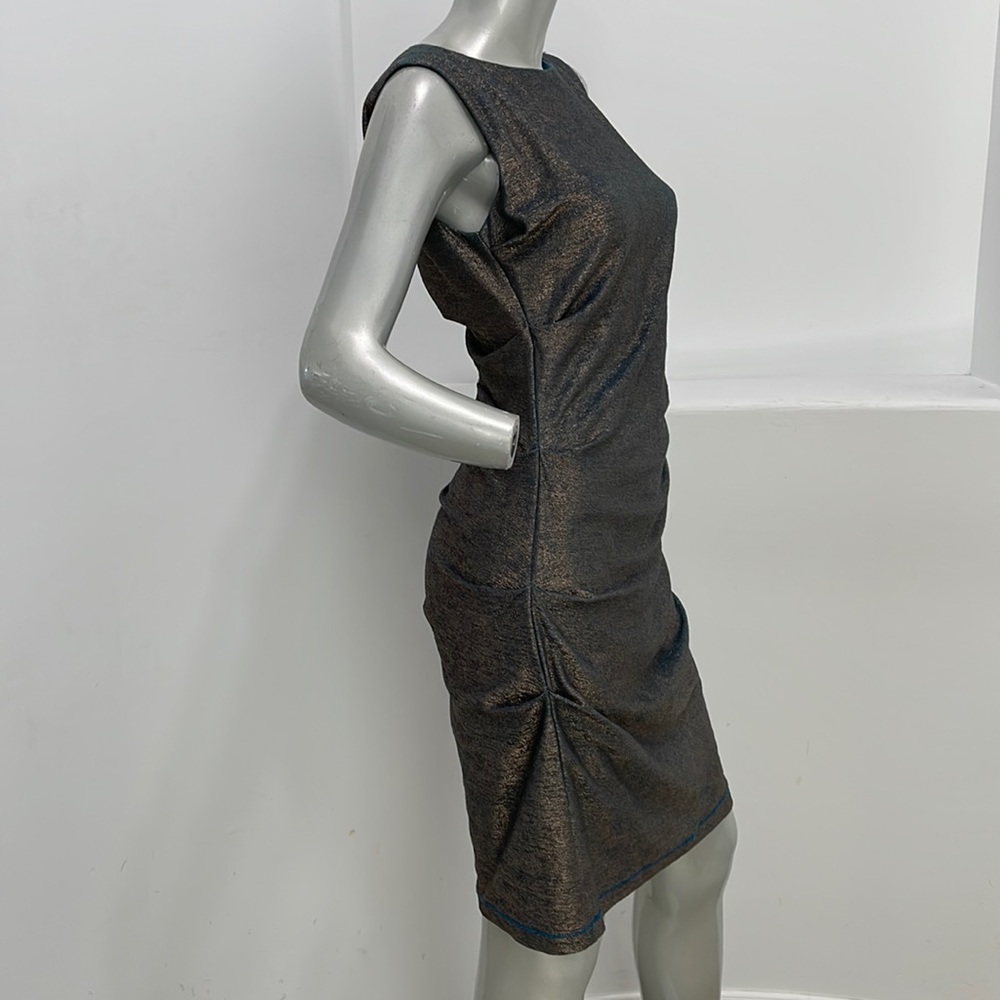 Artelier Nicole Miller  Sleeveless Sheath Dress Blue Size M Serial #006082 - Picture 4 of 16